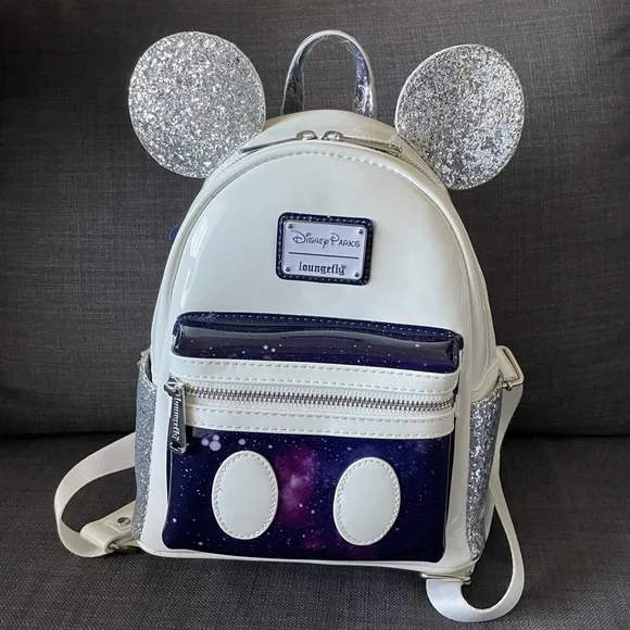 Loungefly Disney Space Mountain MMMA backpack and plush